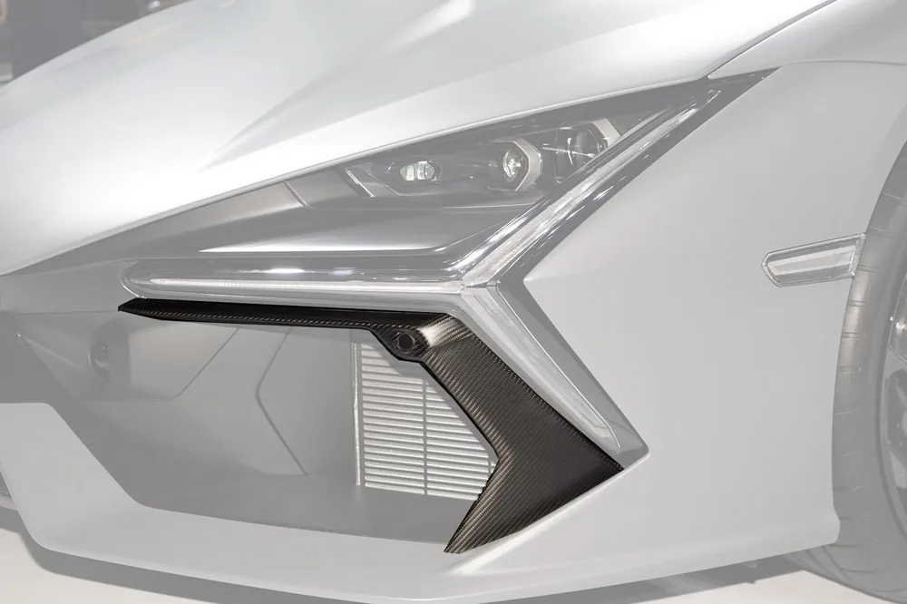 Carbonado OE Style Autoclave Carbon Fiber Front Bumper Air Vent Trims | 2023-UP Lamborghini Revuelto