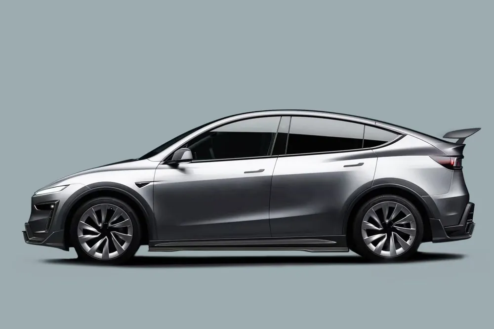 Carbonado 2025-UP Tesla Model Y Refresh OX Style Autoclave Carbon Fiber Side Skirts