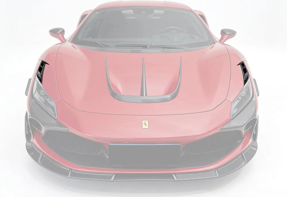 Carbonado MSY Style Autoclave Carbon Fiber Headlights Vents | 2019-2024 Ferrari F8