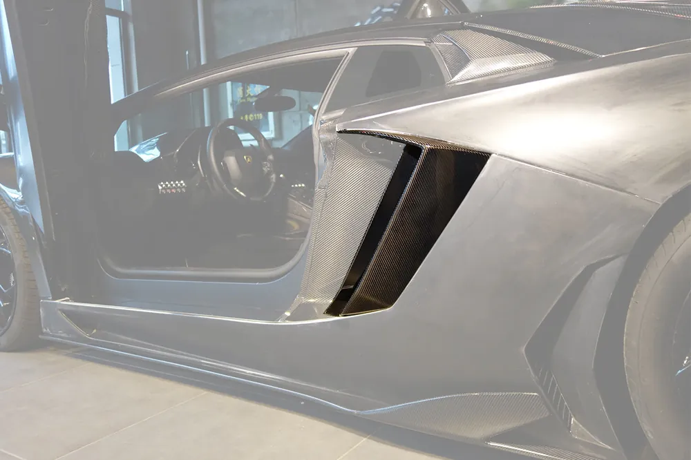 Carbonado BKSS Style Carbon Fiber Quarter Panel Fender Vents | 2011-2016 Lamborghini Aventador LP700 Coupe