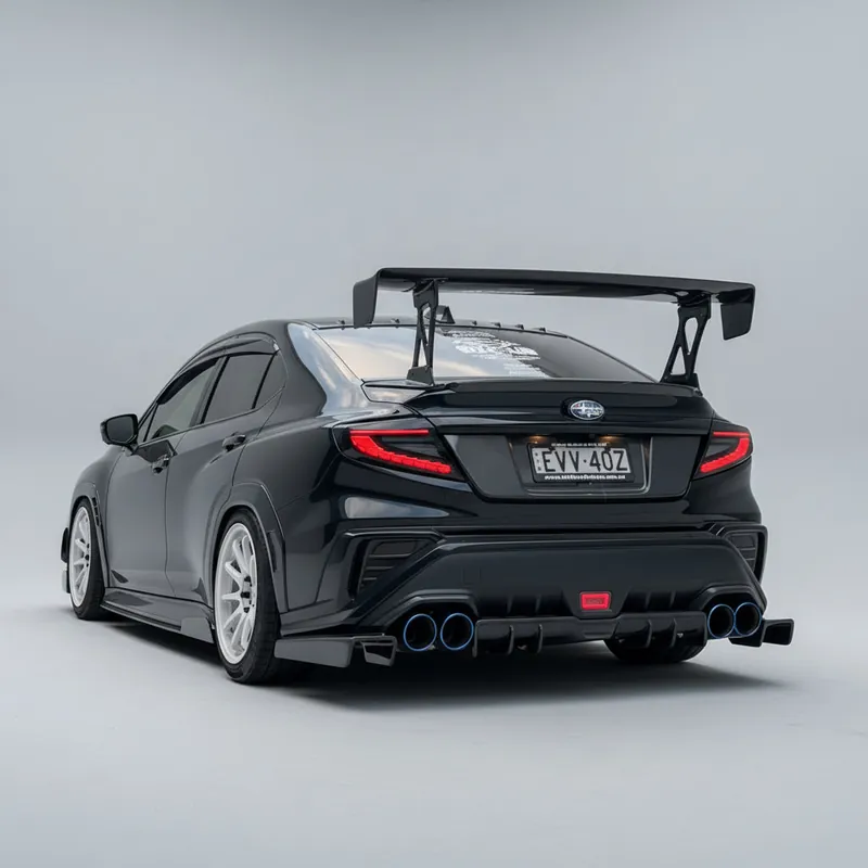 JDMuscle [22-25 WRX] Carbon Fiber V2 Rear Diffuser