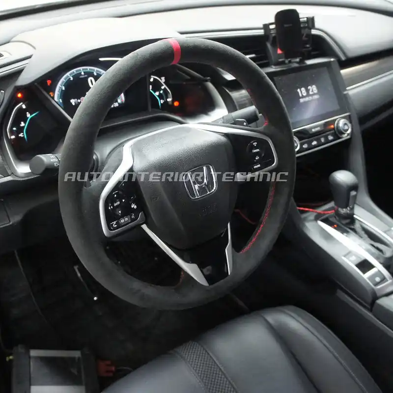 Auto Interior Technic Steering Wheel Wrap (2016-2021 Honda Civic)