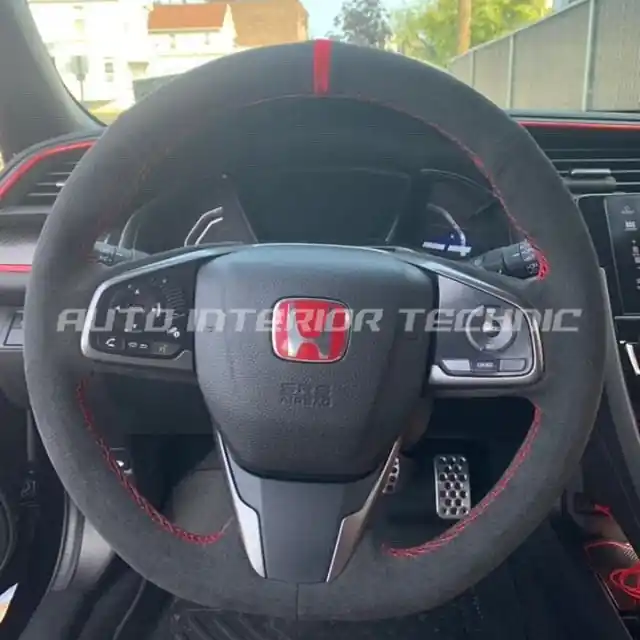Auto Interior Technic Steering Wheel Wrap (2017-2021 FK8 Civic Type R)