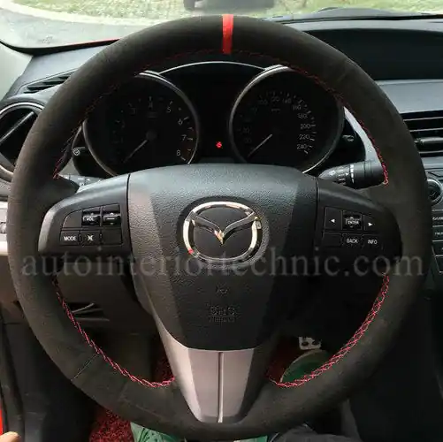Auto Interior Technic Steering Wheel Wrap (2010-2012 Mazdaspeed 3)