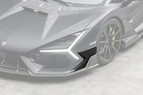 Carbonado MSY Style Autoclave Carbon Fiber Front Bumper Side Splitter | 2024-UP Lamborghini Revuelto