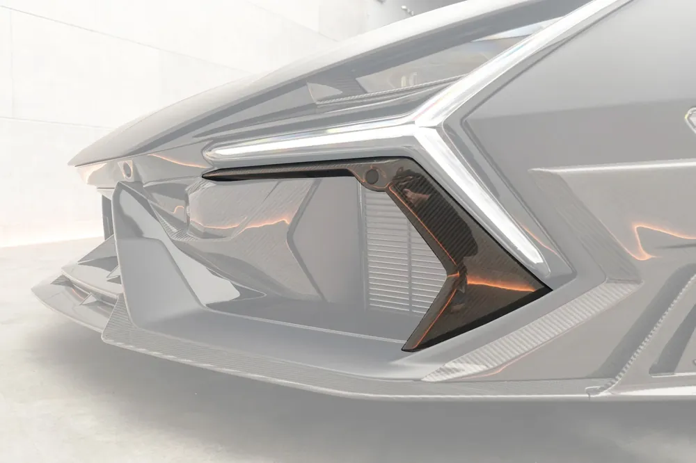 Carbonado OE Style Autoclave Carbon Fiber Front Bumper Vant Canards | 2024-UP Lamborghini Revuelto