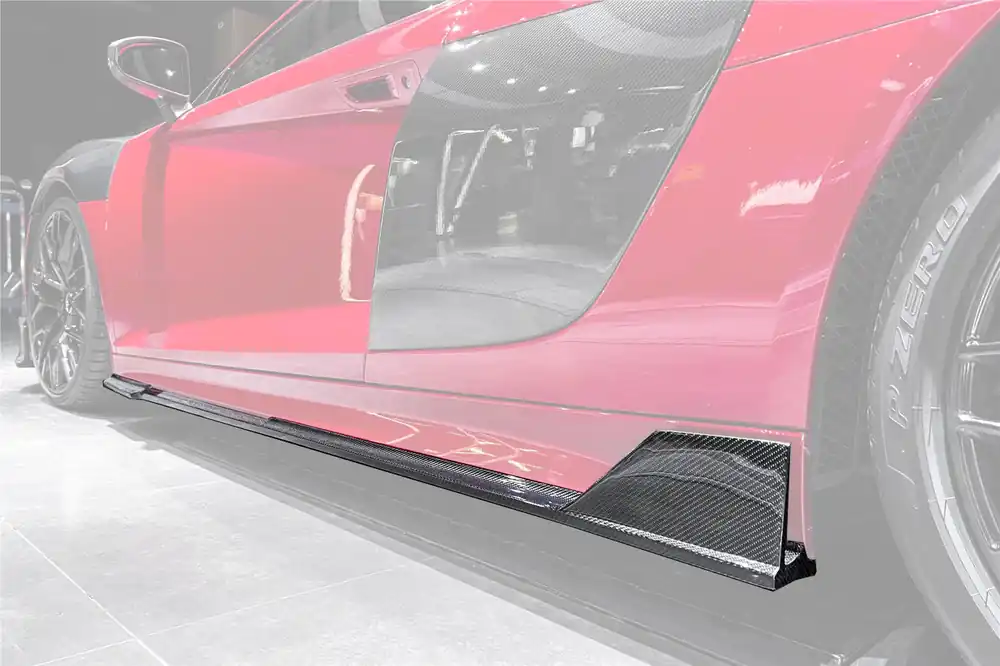 DarwinPRO 2016-2018 Audi R8 Coupe iMP Performance Carbon Fiber Side Skirts Under Board
