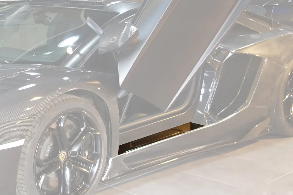 DarwinPRO Carbon Fiber Door Still Plate Caps | 2011-2016 Lamborghini Aventador LP700 Coupe