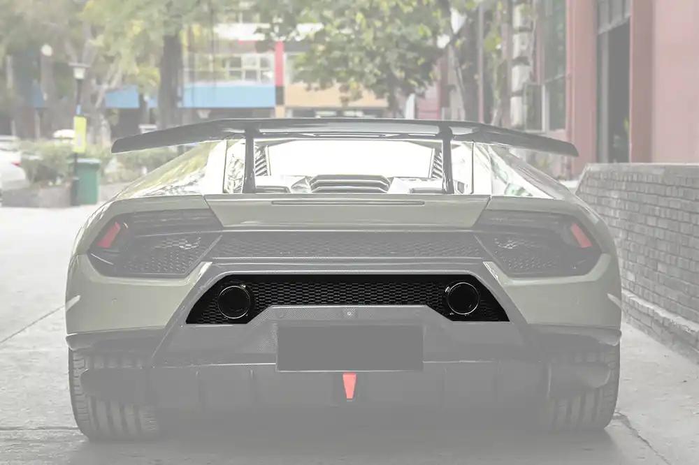 DarwinPRO 2017-2020 Lamborghini Huracan Performante Dry Carbon Rear Bumper Exhaust Grille