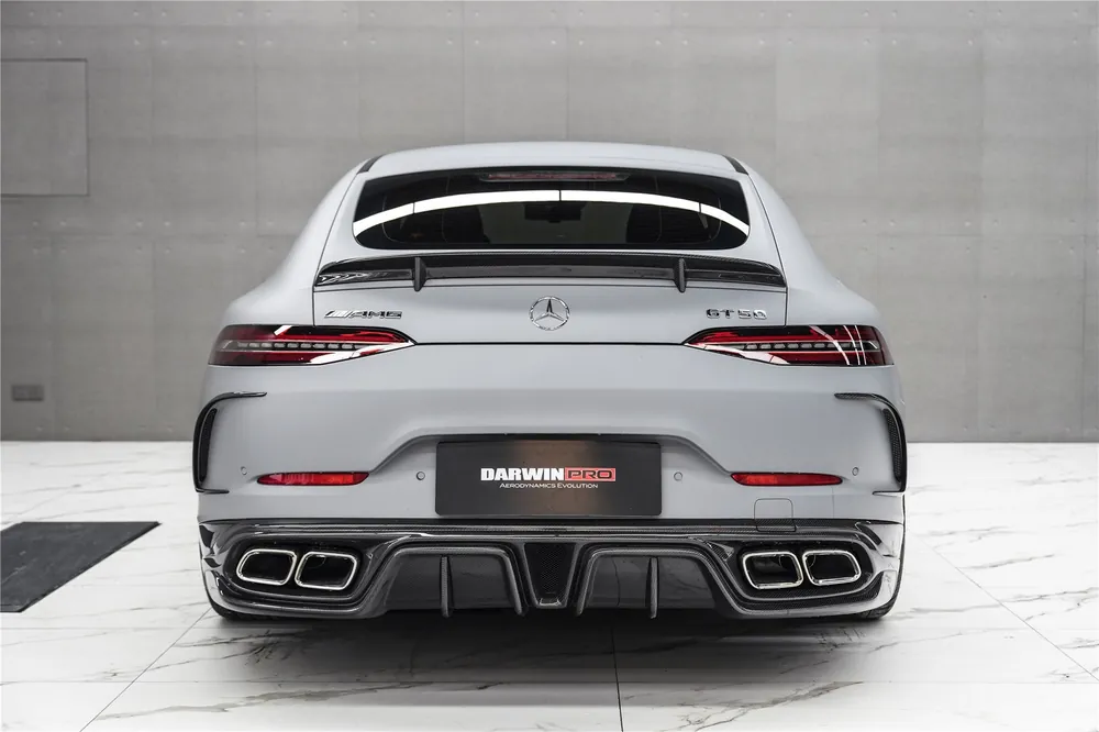 DarwinPRO 2019-2024 Mercedes Benz AMG GT50 GT53 GT43 4Door Coupe X290 IMP Performance Rear Diffuser With Exhaust tips