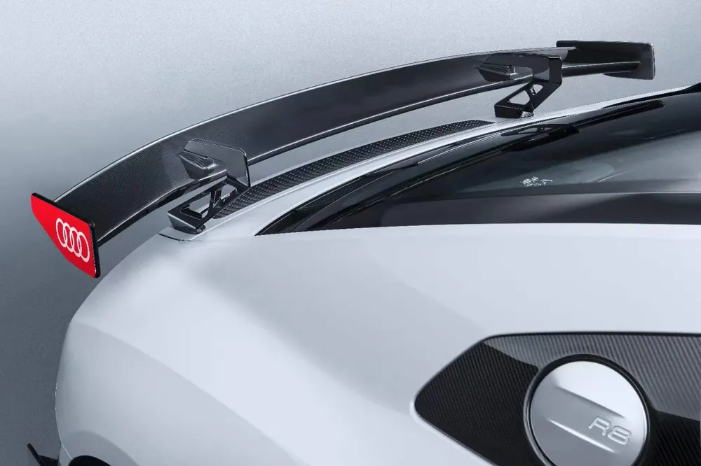 DarwinPRO 2016-2025 Audi R8 GEN2 Coupe & Spyder Performance Parts Style Dry Carbon Fiber Trunk Wing with Aluminum Legs