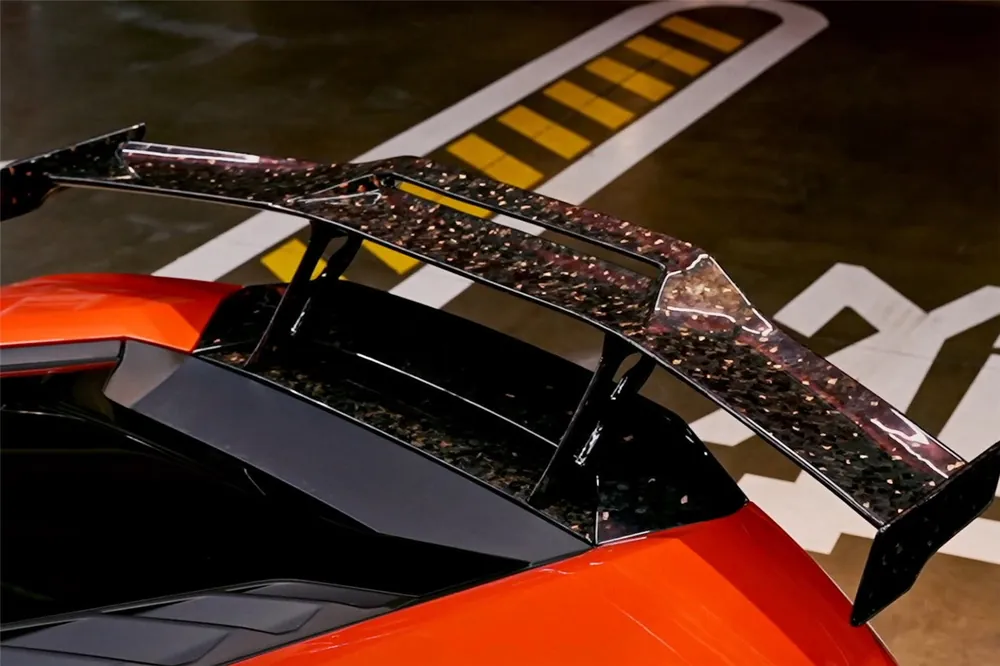 DarwinPRO 2015-2025 Lamborghini Huracan LP610 & LP580 & EVO & Tecnica OD Style Dry Carbon Trunk Spoiler Wing With Base