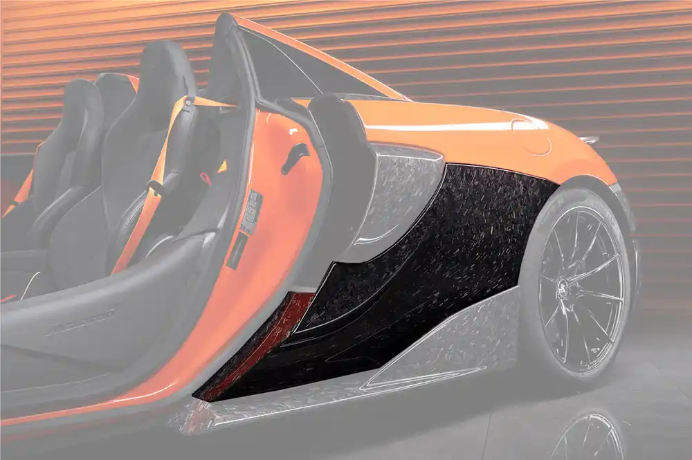 DarwinPRO 2018-2021 McLaren 600lt Carbon Fiber Quarter Panel Rear Side Skirts
