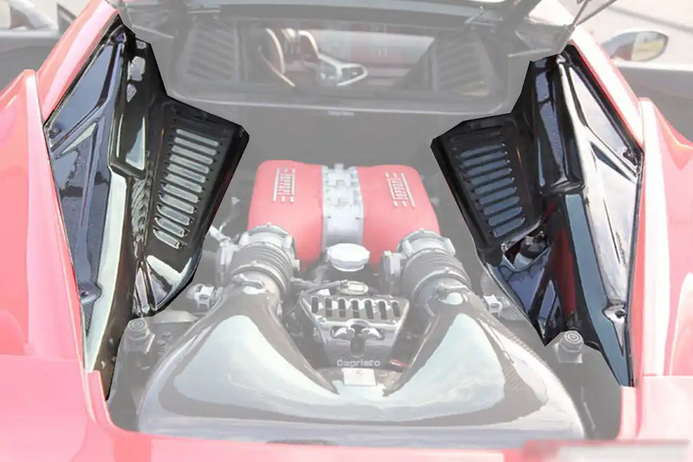 DarwinPRO 2010-2015 Ferrari 458 Coupe Speciale Dry Carbon Fiber Engine Bay Panels