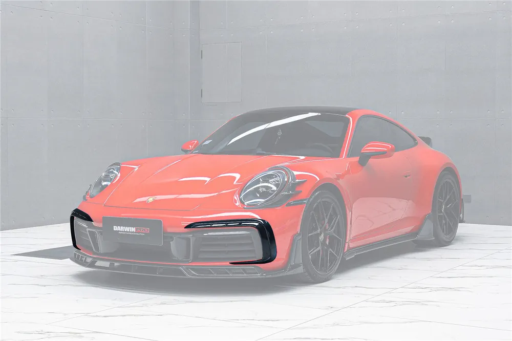 DarwinPRO Darwinpro 2019-2024 Porsche 911 992 Carrera 4 4S Targa Cabriolet BKSSII Style Front Bumper Vent Trims