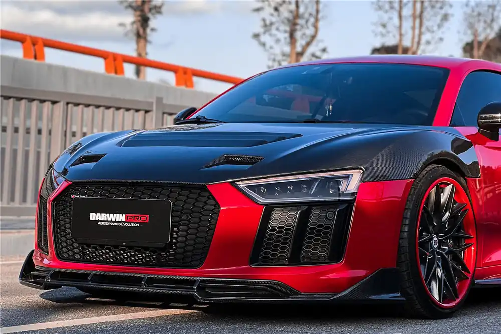 DarwinPRO 2016-2018 Audi R8 GEN2 Coupe & Spyder iMP Performance Carbon Fiber Front Lip