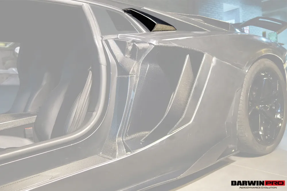 DarwinPRO 2011-2016 Lamborghini Aventador LP700 Coupe Roadster Carbon Fiber Engine Air Intakes