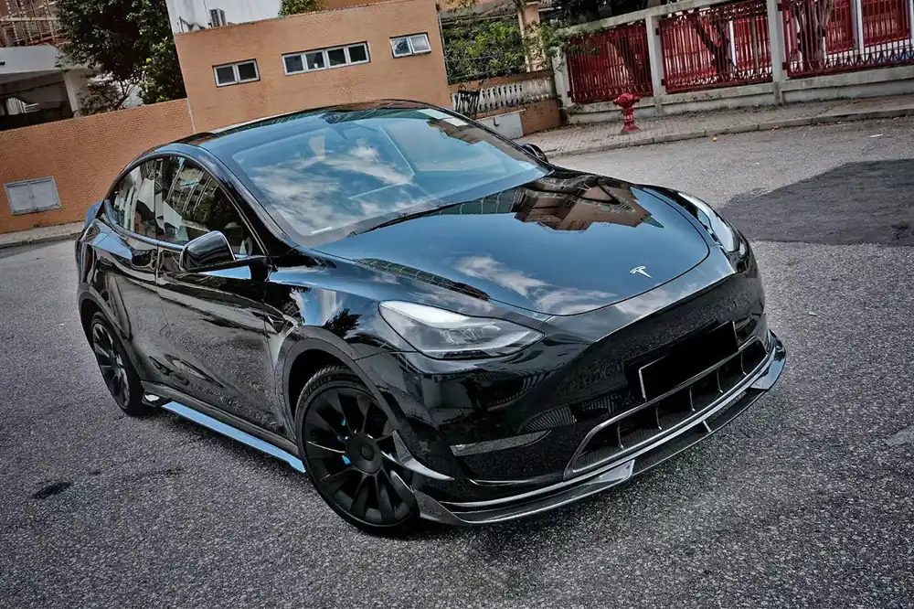 DarwinPRO 2020-2024 Tesla Model Y IMP Performance Carbon Fiber Front Bumper Canards