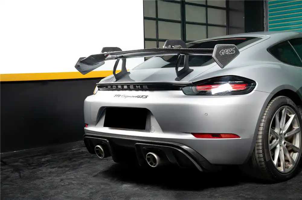 DarwinPRO 2012-2025 Porsche 718 981 Cayman Boxster GT4RS Style Autoclave Carbon Fiber Spoiler Wing