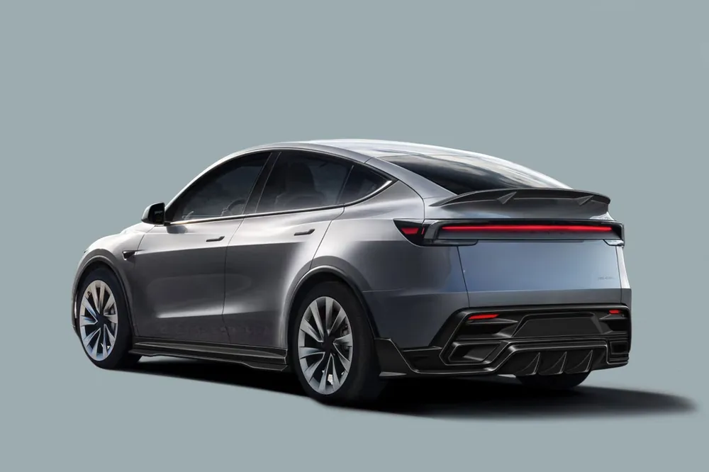 DarwinPRO 2025-UP Tesla Model Y Refresh OX VER1 Style Autoclave Carbon Fiber Rear Spoiler