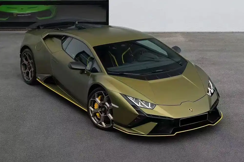 DarwinPRO 2015-2025 Lamborghini Huracan LP610 & LP580 & EVO Convert Tecnica Style Dry Carbon Fiber Hood