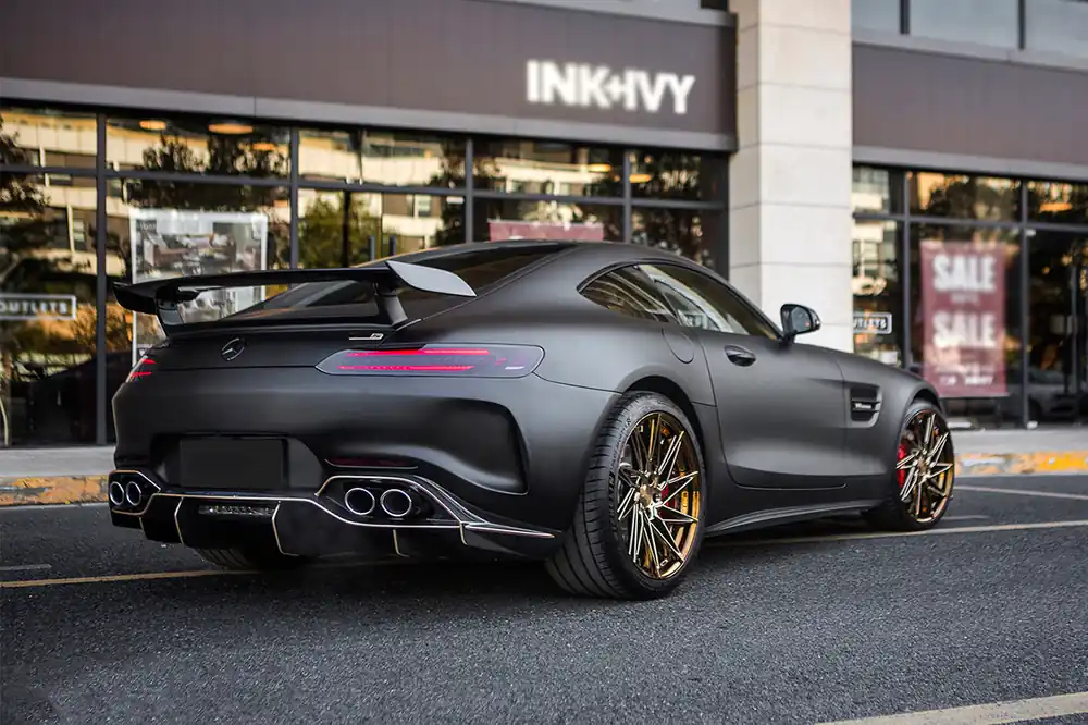 DarwinPRO IMP Performance Partial Carbon Fiber Rear Bumper with Diffuser | 2017-2021 Mercedes Benz AMG GT GTS