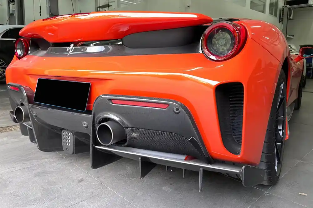 DarwinPRO 2018-2022 Ferrari 488 Pista Carbon Fiber Rear Diffuser