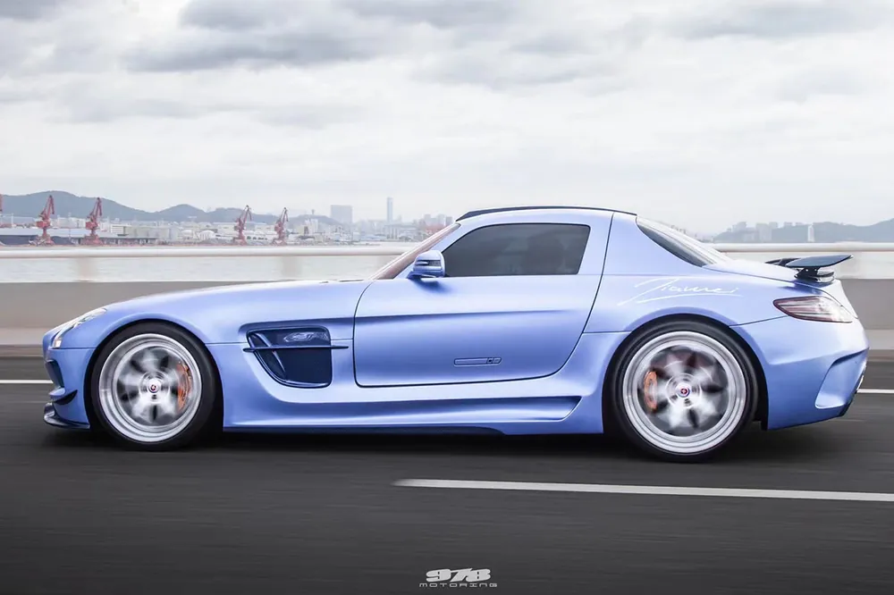 DarwinPRO 2010-2015 Mercedes Benz W197 SLS AMG BKSS Style Side Skirts & Fender