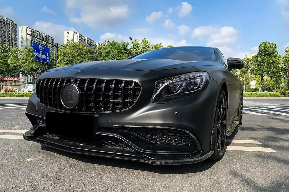 DarwinPRO 2014-2017 Mercedes Benz C217 S63 S65 AMG Coupe BKSS Style Carbon Fiber Front Lip