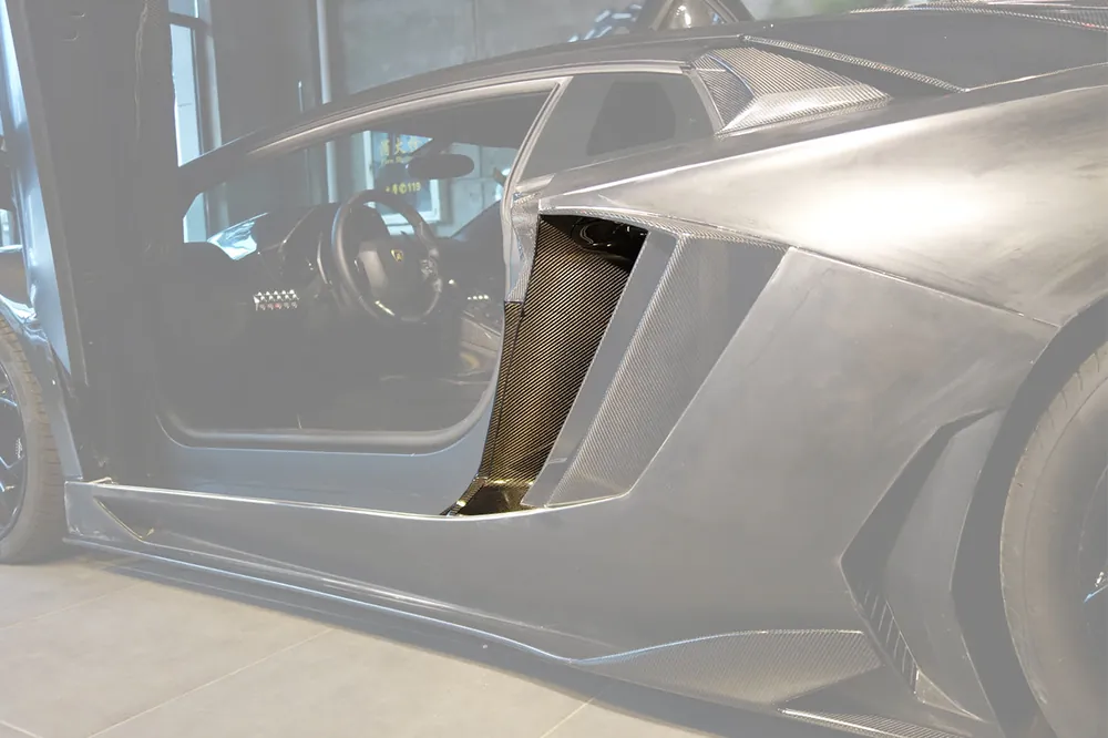DarwinPRO 2011-2016 Lamborghini Aventador LP700 Coupe Oem Carbon Fiber Quarter Panel Fender Air Intake Side Vent Inside