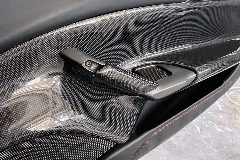 DarwinPRO 2015-2020 Ferrari 488 GTB & Spider Carbon Fiber Door Handle Interior