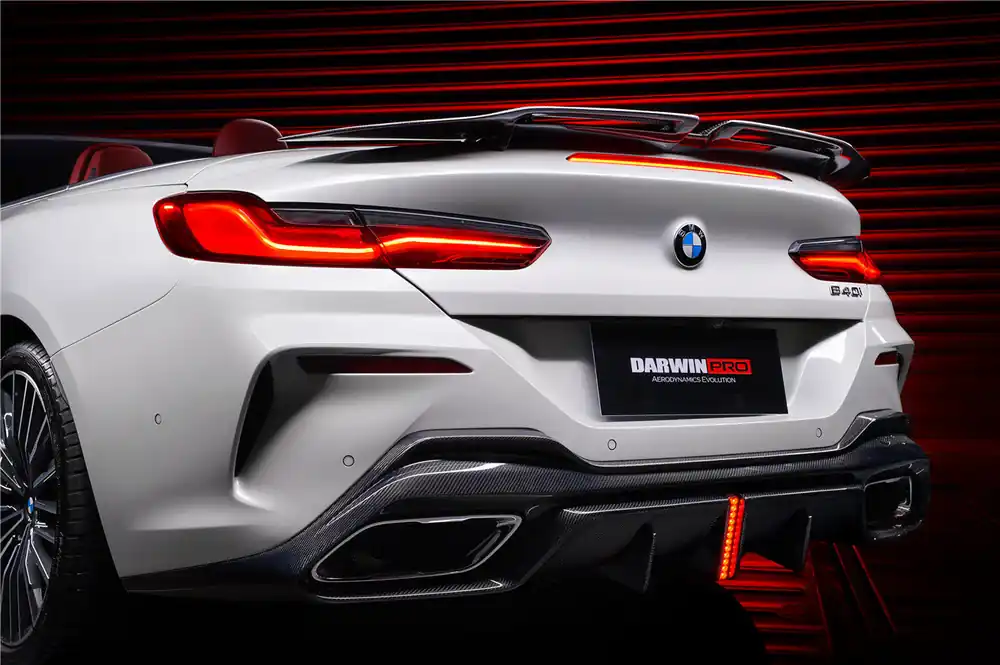 DarwinPRO 2018-2025 BMW 8 Series G14 Convertible G15 Coupe G16 4DR-Gran Coupe 840i M850i IMP Performance Carbon Fiber Rear Diffuser