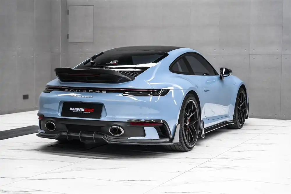 DarwinPRO 2019-2024 Porsche 911 992 Carrera & 4 & 4S & Targa & Cabriolet SD-Sport Design Model BKSSII Style Rear Lip