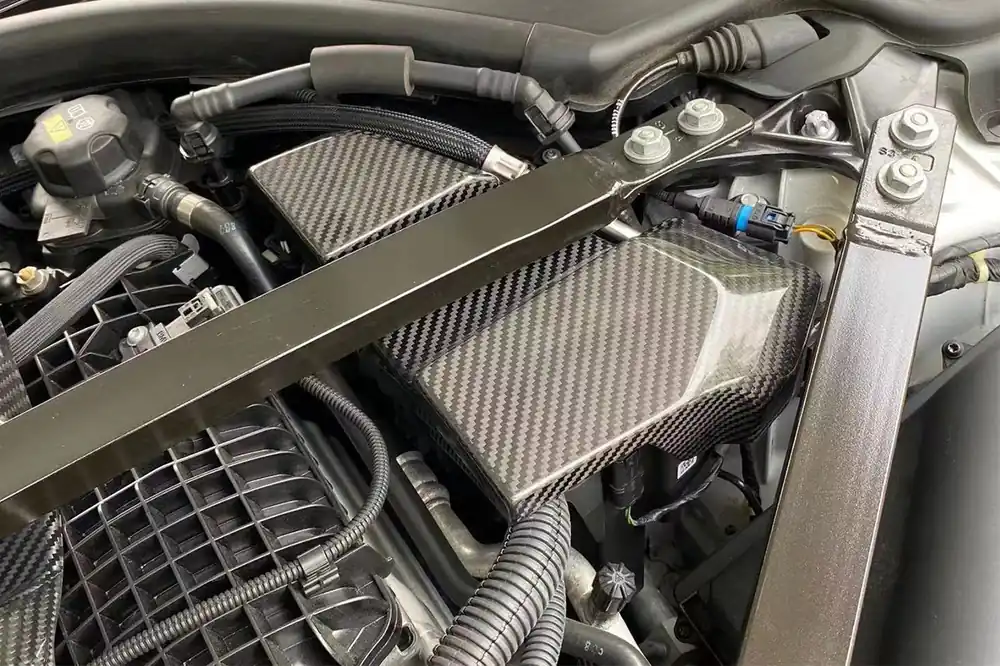 DarwinPRO 2021-UP BMW M3 G80 M4 G82 G83 DRY Carbon Fiber Fuse Cover