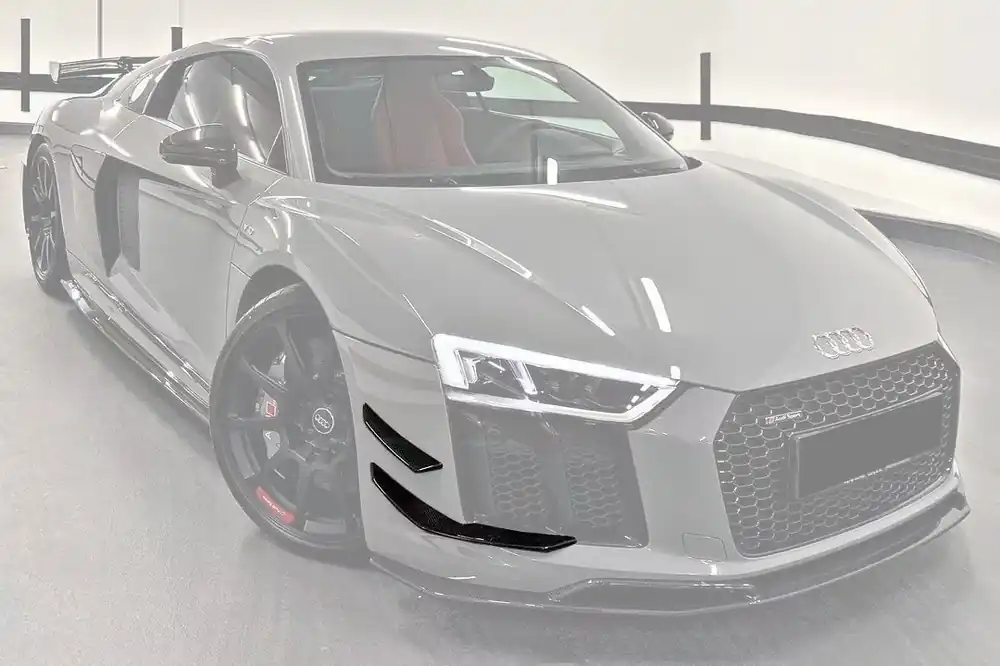 DarwinPRO 2016-2018 Audi R8 GEN2 Coupe & Spyder Performance Parts Style Dry Carbon Fiber Front Canards