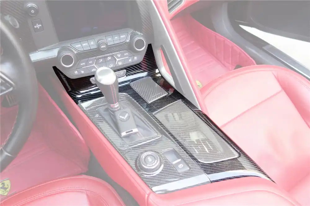 DarwinPRO 2013-2019 Corvette C7 Z06 Grandsport Dry Carbon Fiber Interior Outside Gears Panel Protective Cover Trim