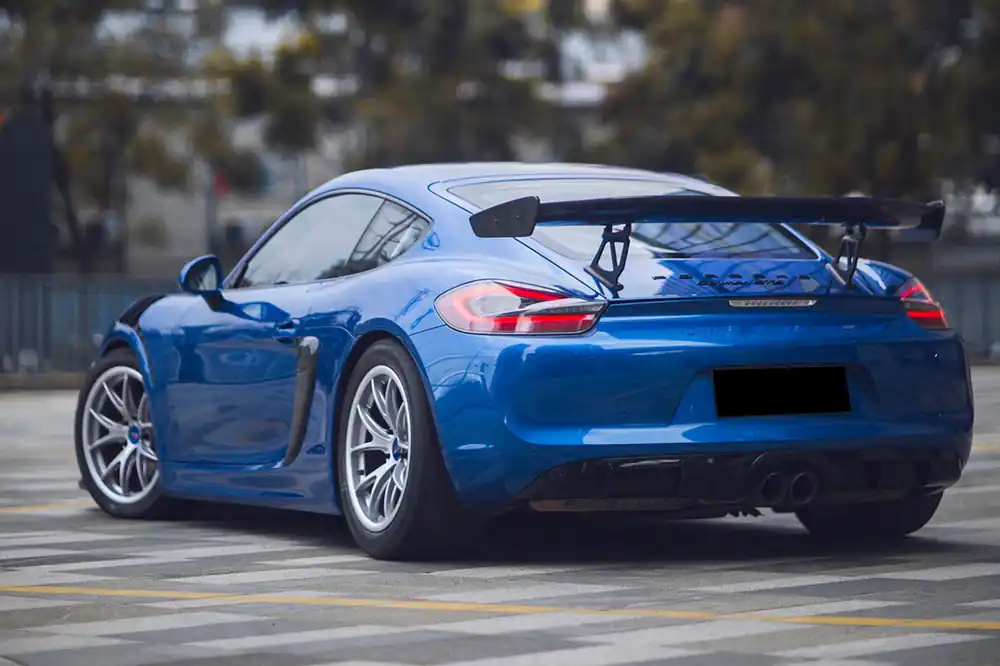 DarwinPRO 2012-2016 Porsche 981 Boxster Cayman GT4 Style Style Carbon Fiber Trunk Spoiler