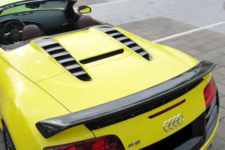 DarwinPRO Carbon fiber Trunk Air Scoop Cover | 2010-2012 Audi R8 Spyder