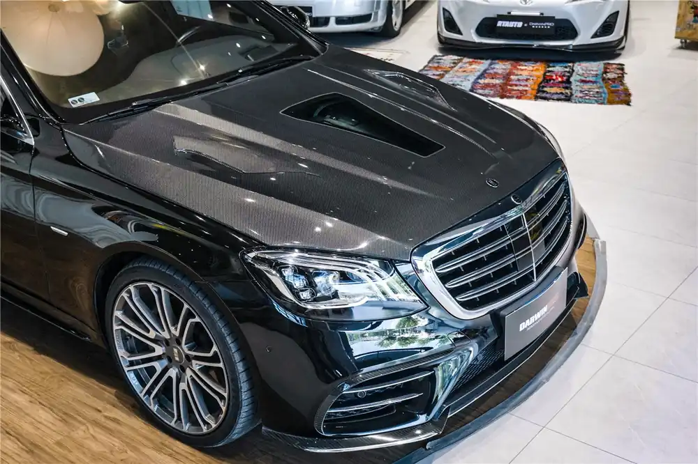 DarwinPRO 2014-2020 Mercedes Benz W222 Sedan iMP Design Carbon Fiber Hood | Fits S450, S550, S560, S63AMG, S65AMG