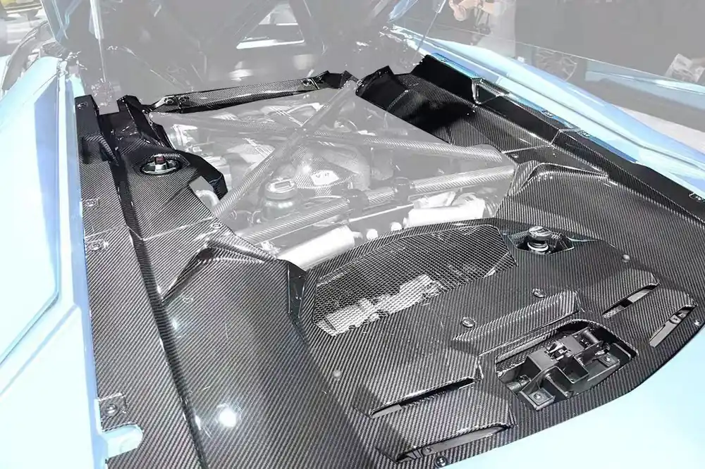 DarwinPRO 2013-2016 Lamborghini Aventador LP700 Roadster Carbon Fiber Engine Bay Panels Replacement