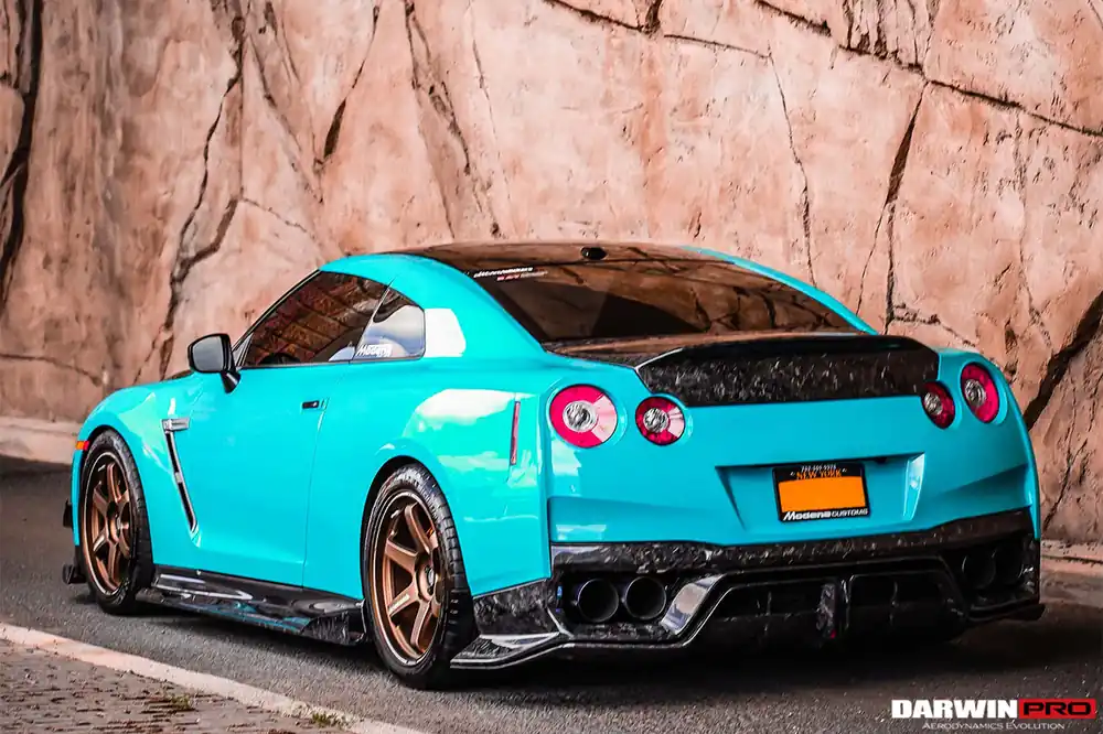 DarwinPRO BKSS Style Carbon Fiber Rear Diffuser | 2017-2023 Nissan GTR R35
