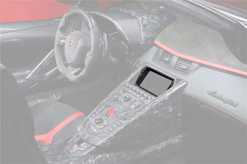 DarwinPRO 2011-2016 Lamborghini Aventador LP700 LP720 LP750 SV OE Style Carbon Fiber Navigation Screen Inner Panel Replacement (1PCS)