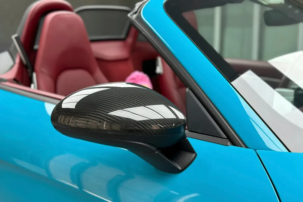 DarwinPRO 2017-2025 Porsche 718 OE Style Autoclave Carbon Fiber Mirror Housing Replacement | Fits Cayman, Boxster, Spyder, GTS, GT4, GT4 RS LHD
