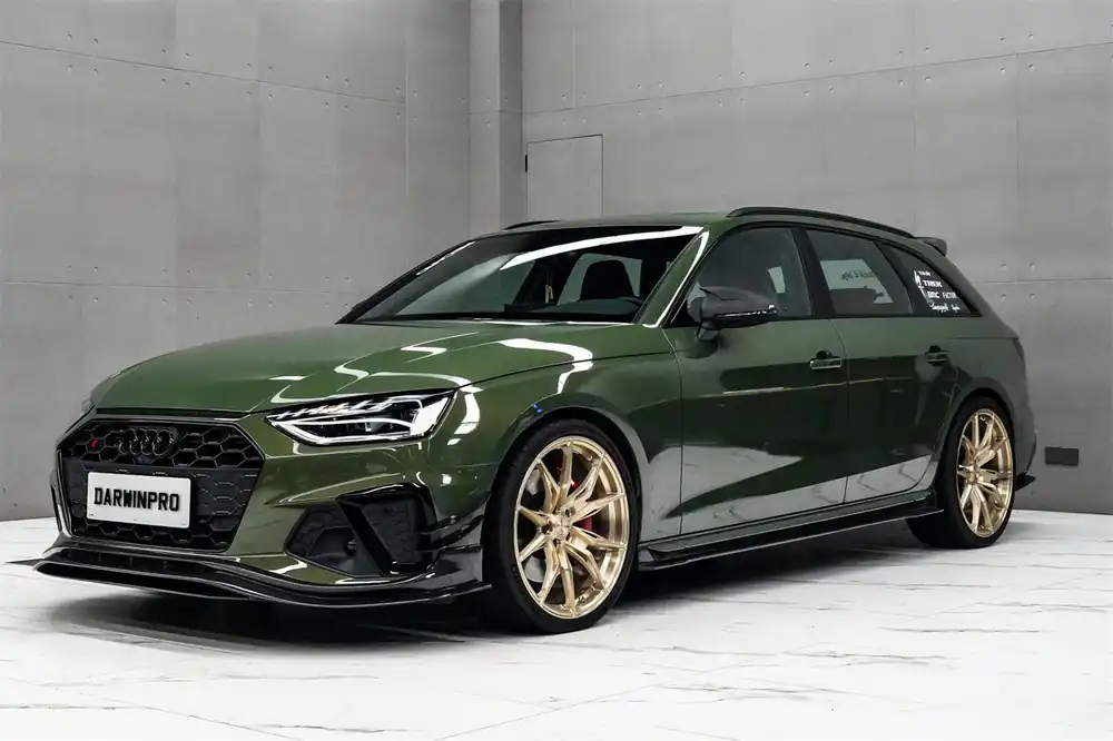 DarwinPRO 2020-2025 Audi S4 Avant B9.5 BKSS Style Carbon Fiber Add On Side skirts Under Board