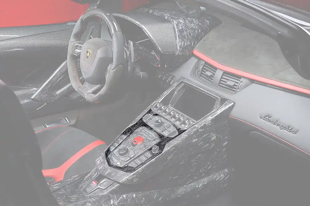 DarwinPRO 2011-2016 Lamborghini Aventador LP700 Coupe Roadster Dry Carbon Fiber Centre Console Surround Replacement