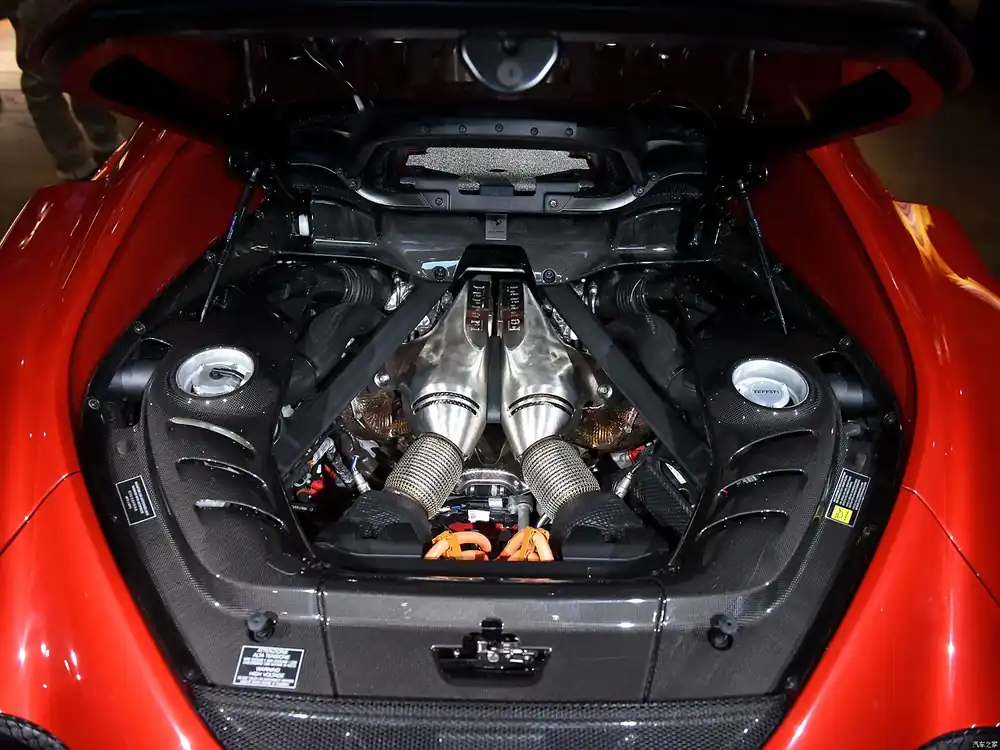DarwinPRO 2022-UP Ferrari 296 GTB (Type F171) OE Style Dry Carbon Fiber Engine Bay Panel Replacement Kits 4pcs