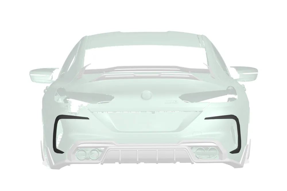 DarwinPRO 2019-2025 BMW M8 F93 AD Style Autoclave Carbon Fiber Rear Bumper Side Vent Trims