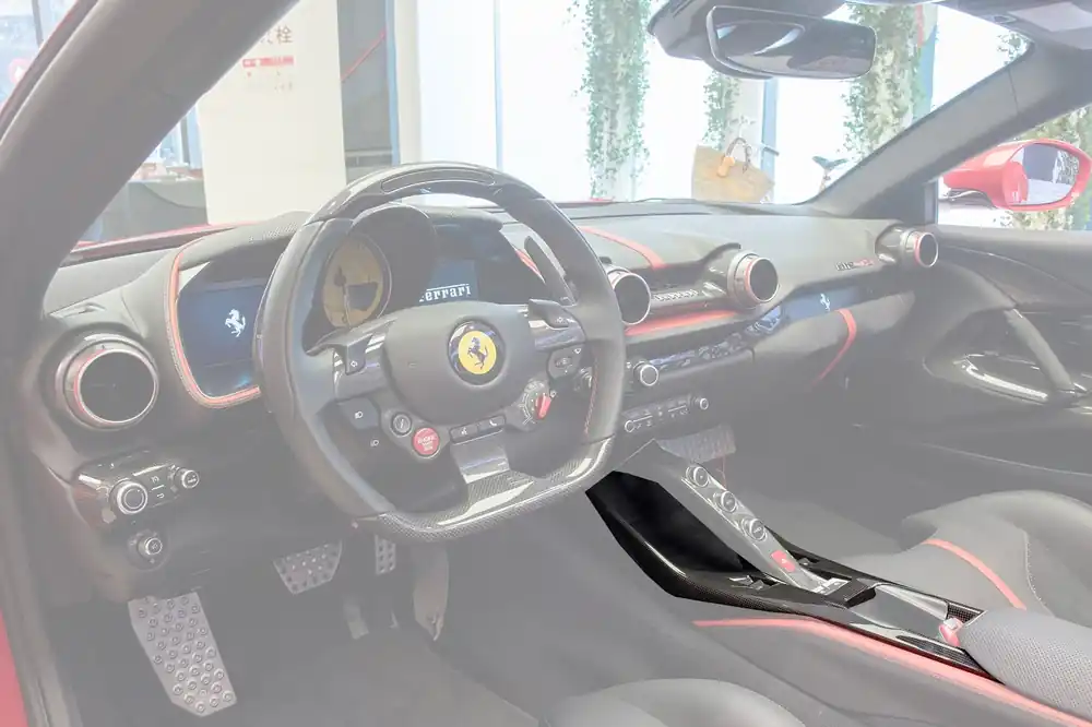 DarwinPRO 2017-2026 Ferrari 812 Superfast & GTS OE Style Dry Carbon Fiber Bridge Support & Windows Switches Panel