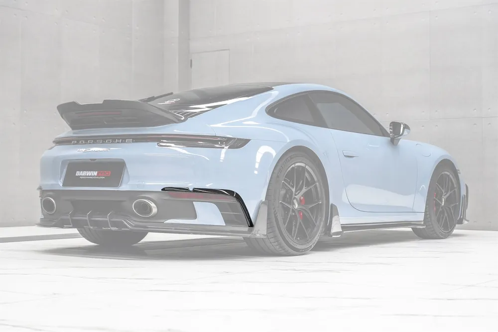 DarwinPRO 2019-2024 Porsche 911 992 Carrera & 4 & 4S & Targa & Cabriolet SD-Sport Design Model BKSSII Style Rear Bumper Vent Trims