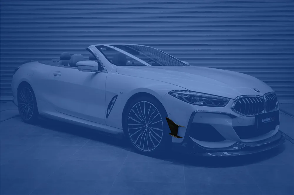 DarwinPRO 2018-2025 BMW 8 Series G14 Convertible G15 Coupe G16 4DR-Gran Coupe 840i M850i IMP Performance Carbon Fiber Front Bumper Canards